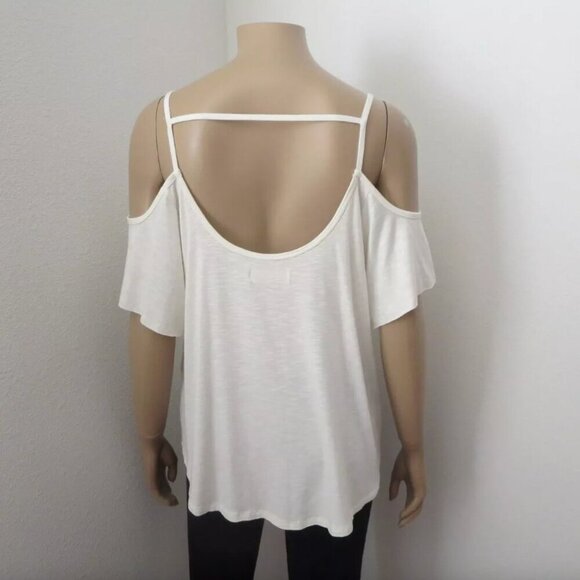 NWT Hollister Cold Shoulder Swing Top Size Small Shirt - Picture 4 of 4